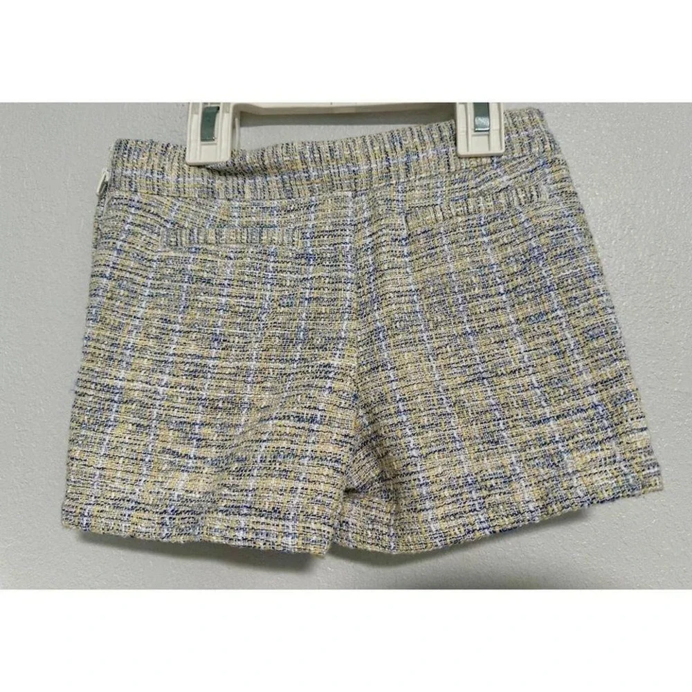 Janie and Jack Tweed Shorts Kids 4 Yellow NWT Textured Dressy‎ Side Zip
